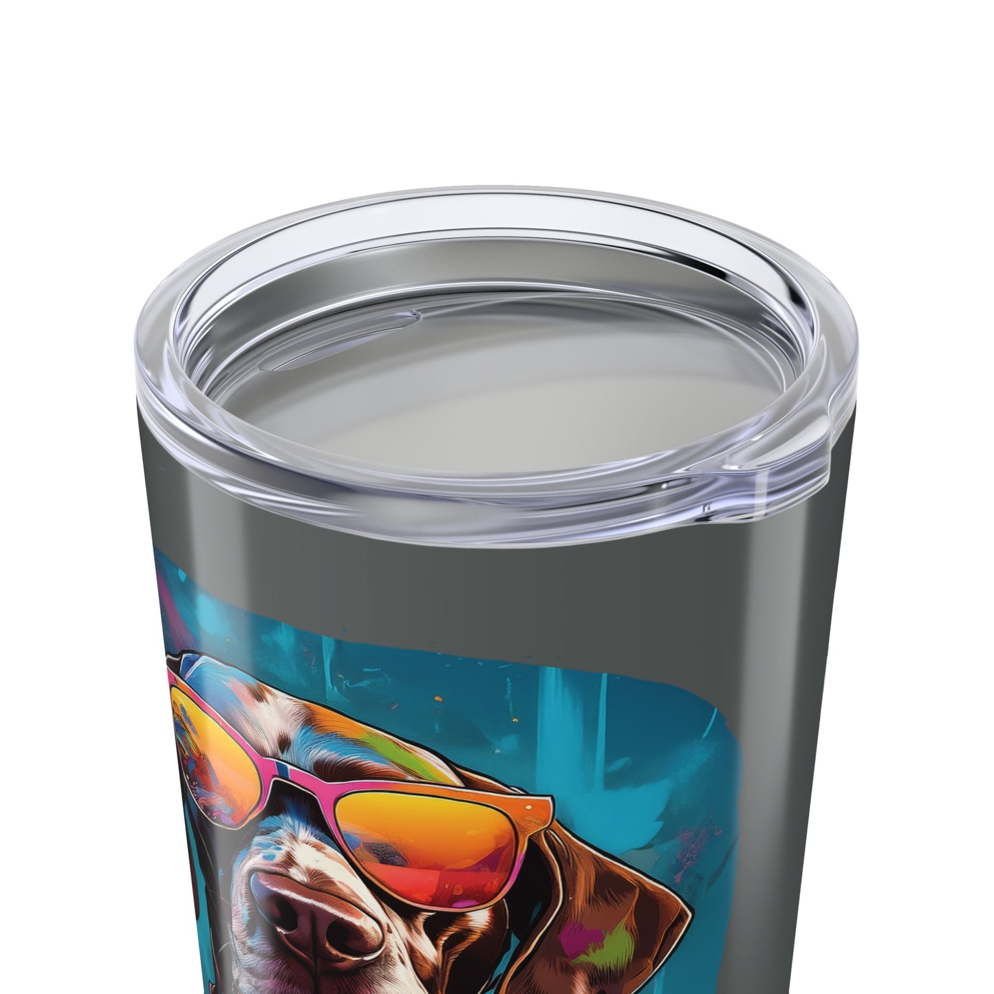 German Shorthaired Pointer Wearing Sunglasses Haagen-Paws Graffiti Tumbler 20oz