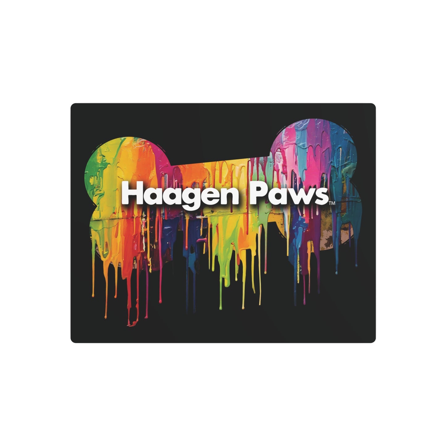Haagen-Paws Wet Paint Metal Art Sign