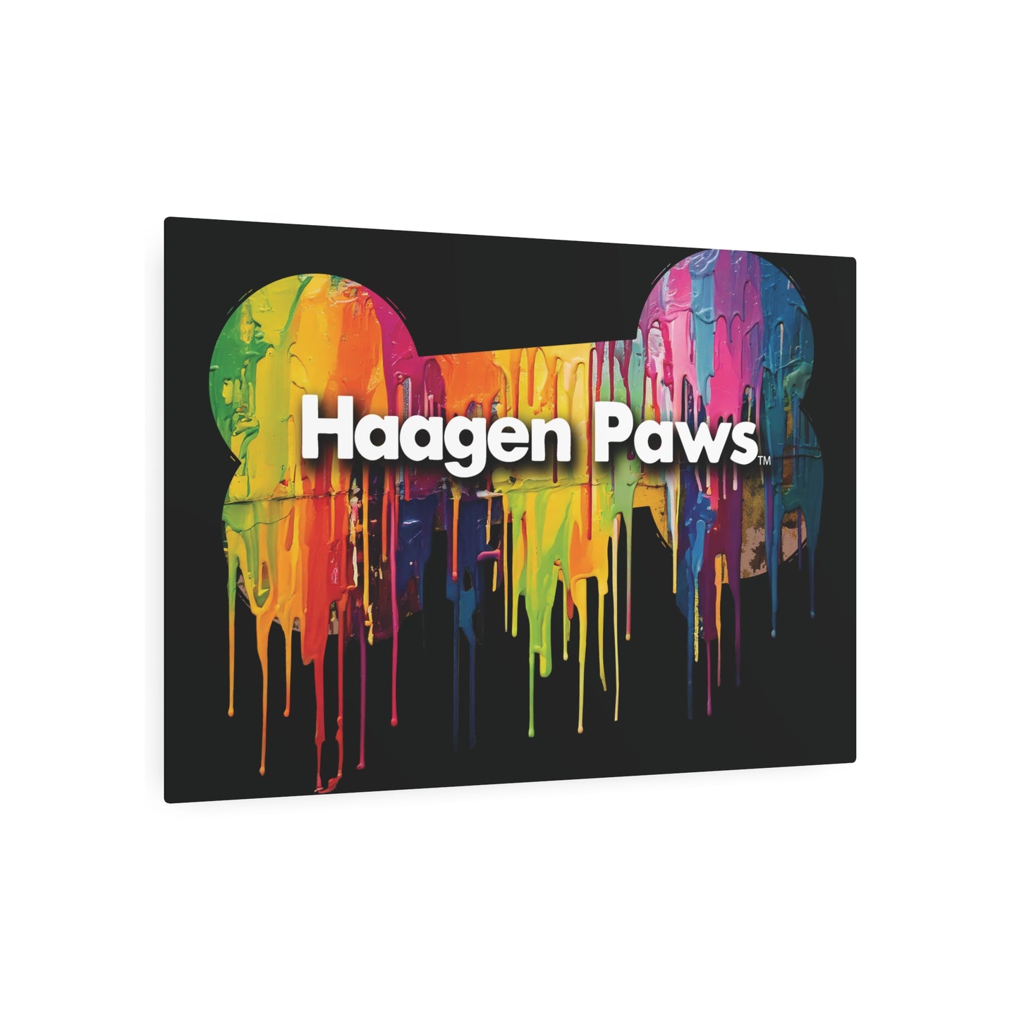Haagen-Paws Wet Paint Metal Art Sign