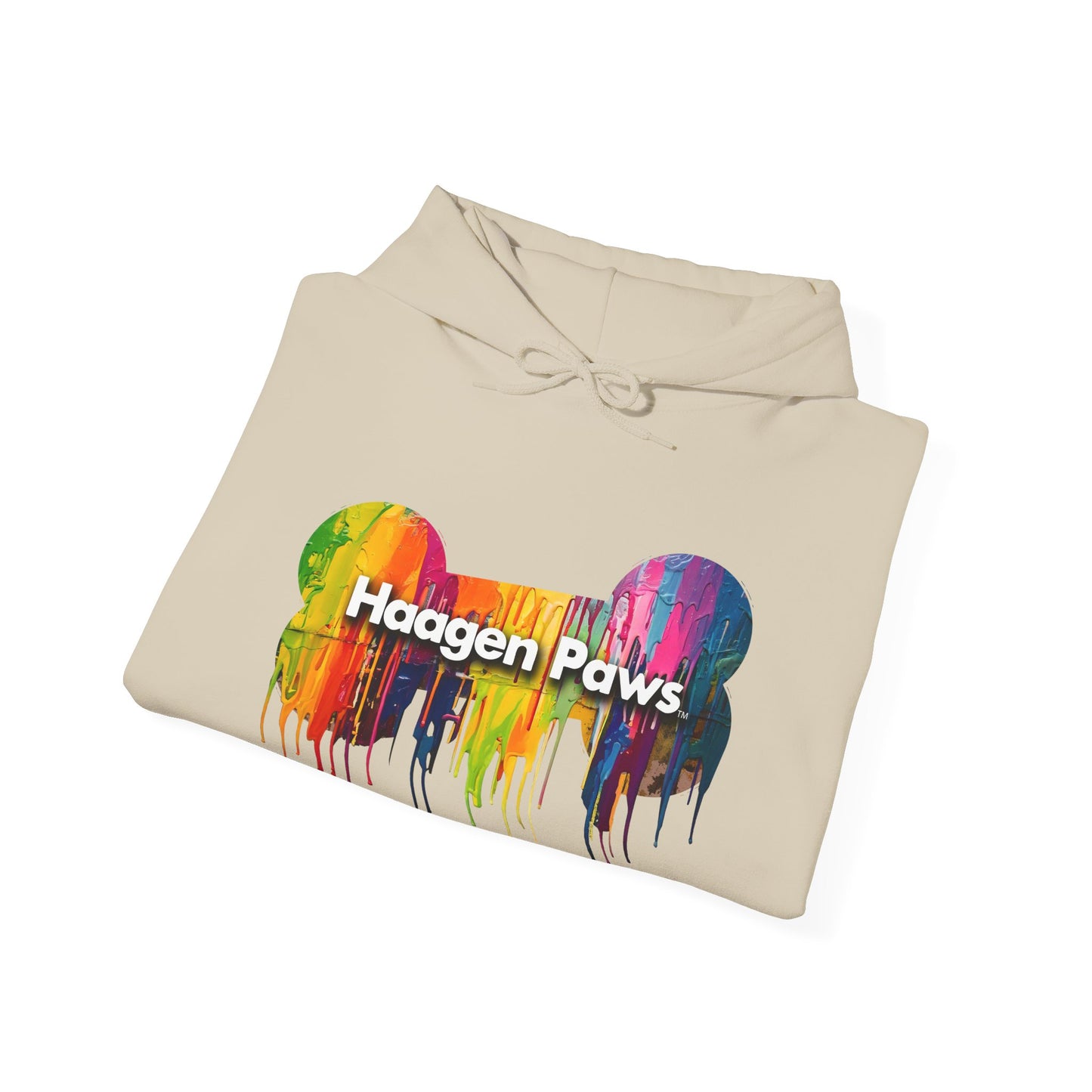 Beagle Wearing Sunglasses Haagen-Paws Graffiti Unisex Heavy Blend™ Hooded Sweatshirt