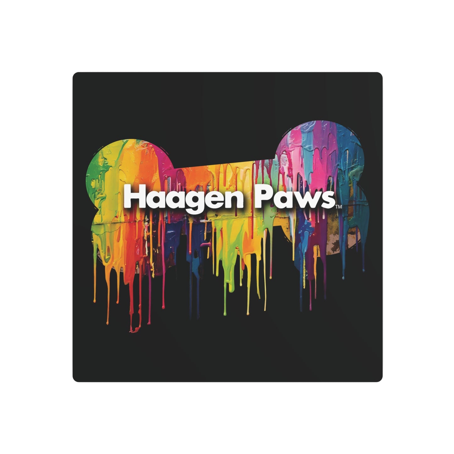 Haagen-Paws Wet Paint Metal Art Sign