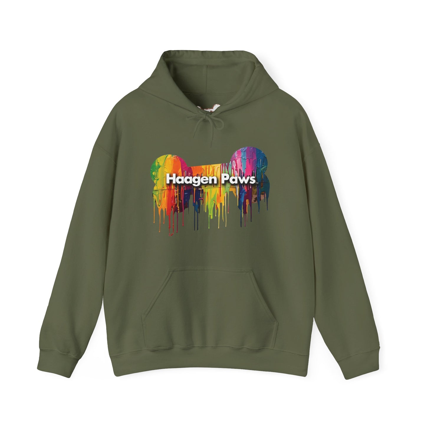 Rottweiler Wearing Sunglasses Haagen-Paws Graffiti Unisex Heavy Blend™ Hooded Sweatshirt