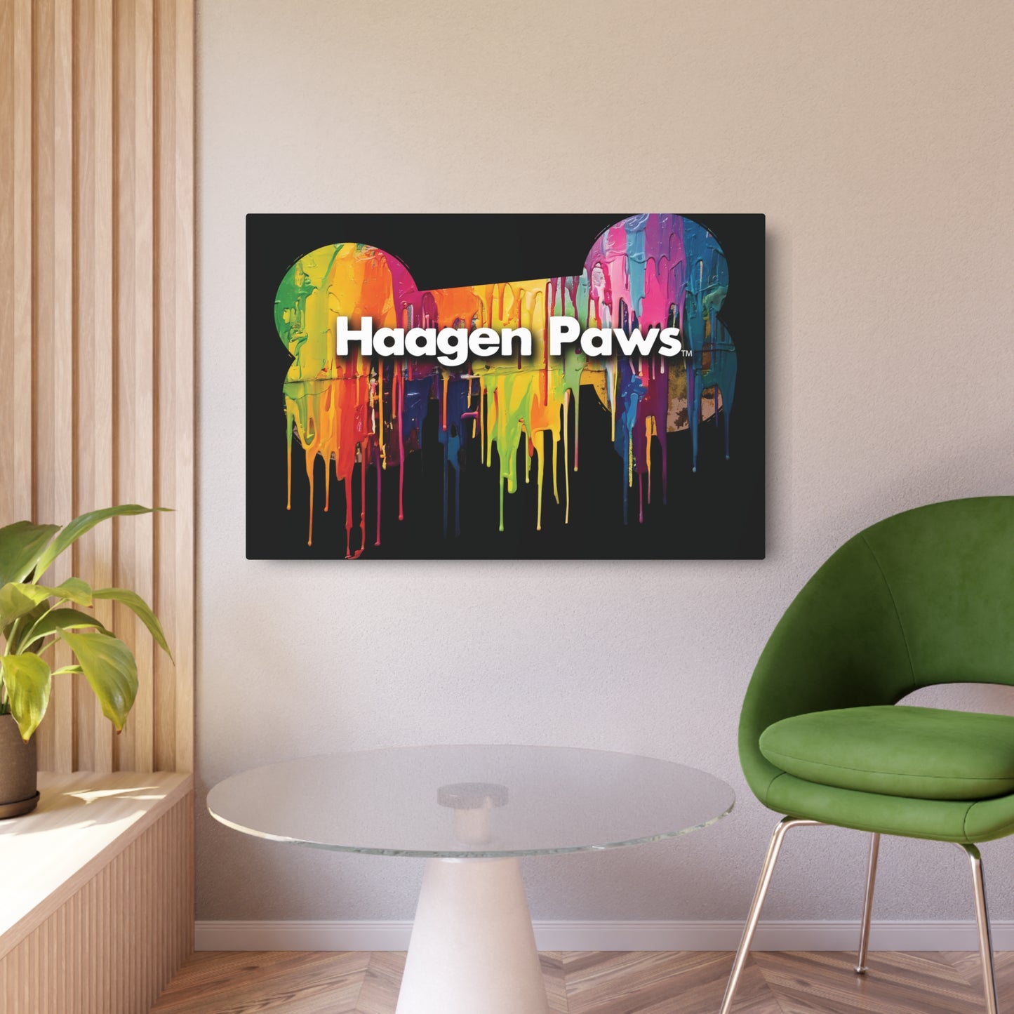 Haagen-Paws Wet Paint Metal Art Sign