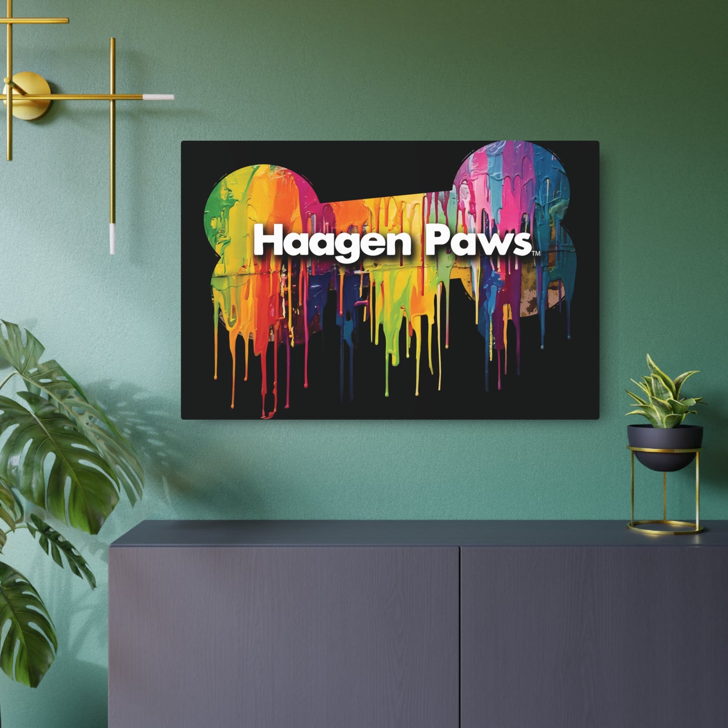 Haagen-Paws Wet Paint Metal Art Sign