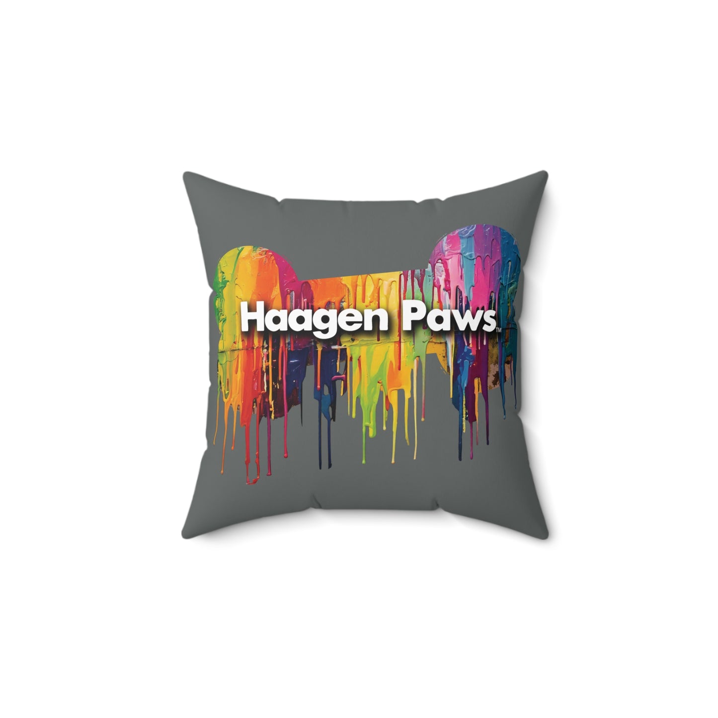 German Shorthaired Pointer Wearing Sunglasses Haagen-Paws Graffiti Spun Polyester Square Pillow