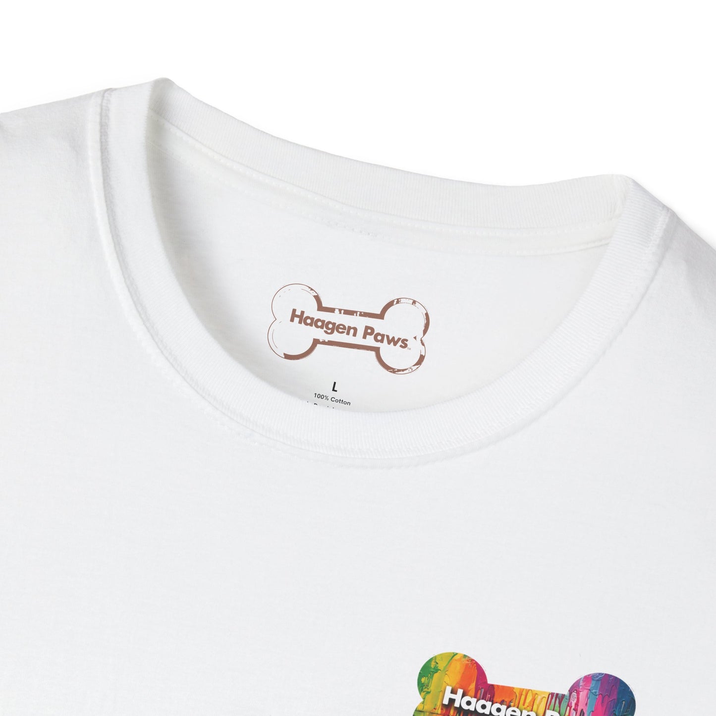 Black Short Sleeve Haagen-Paws Wet Paint T-Shirt