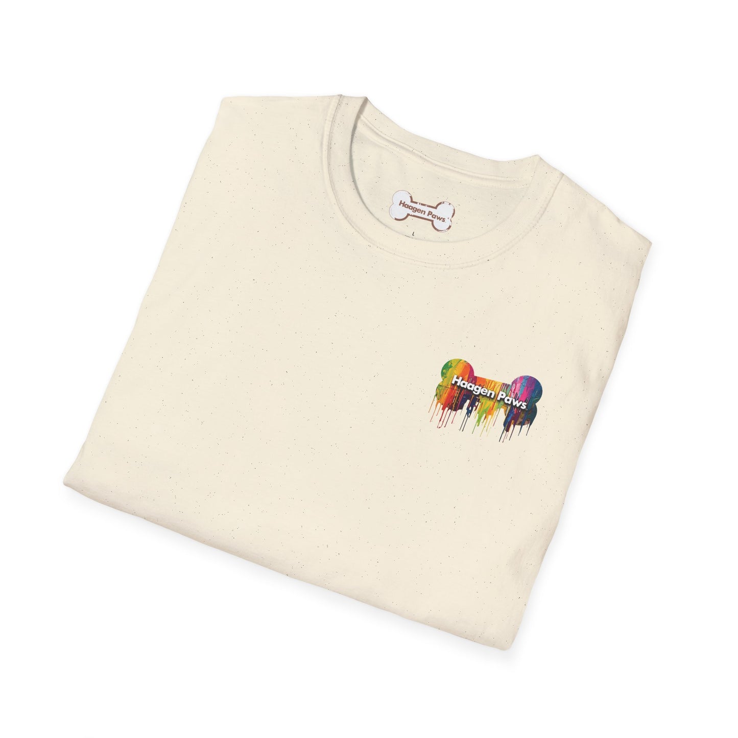 Frenchie Wearing Sunglasses Short Sleeve Haagen-Paws Graffiti T-Shirt