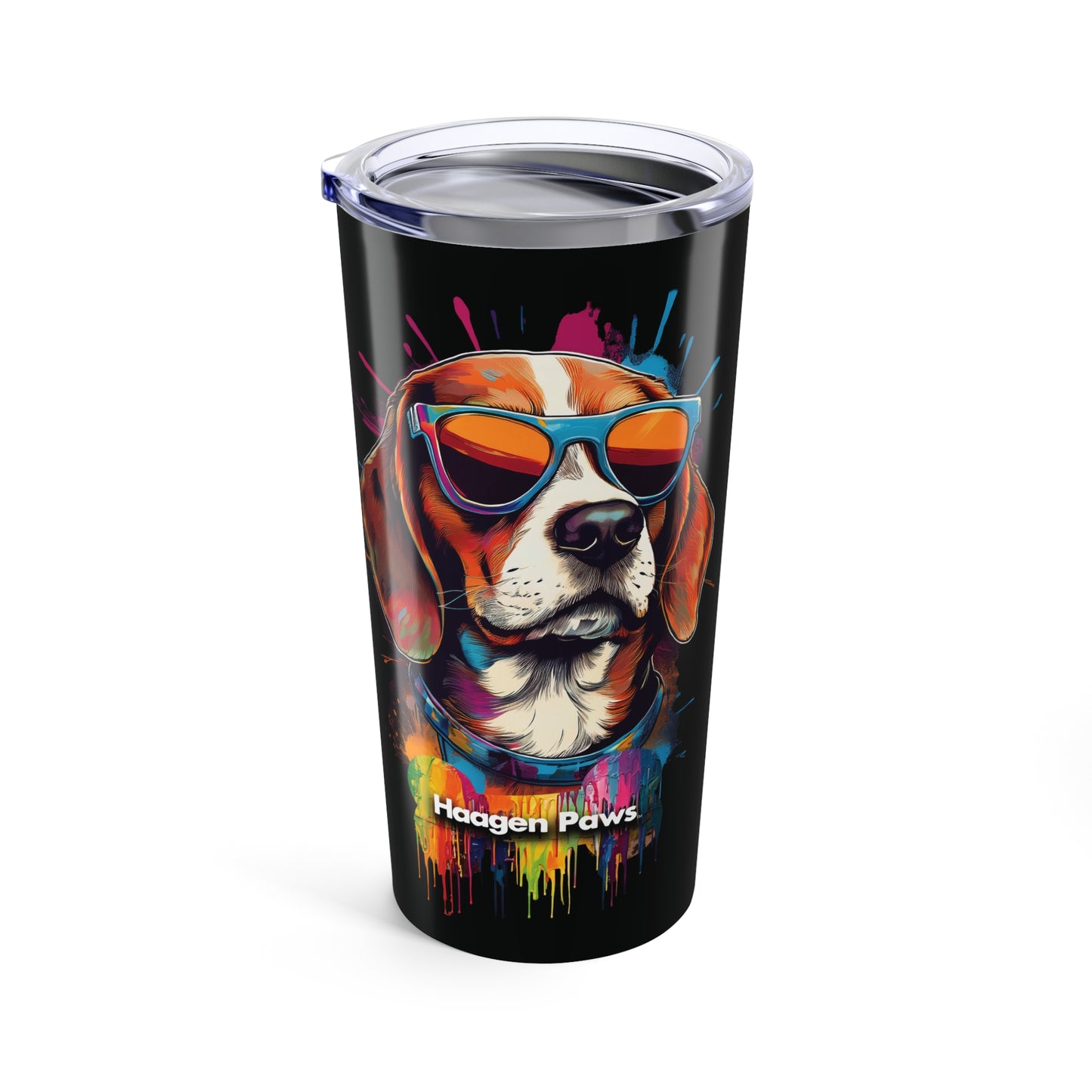 Beagle Wearing Sunglasses Haagen-Paws Graffiti Tumbler 20oz