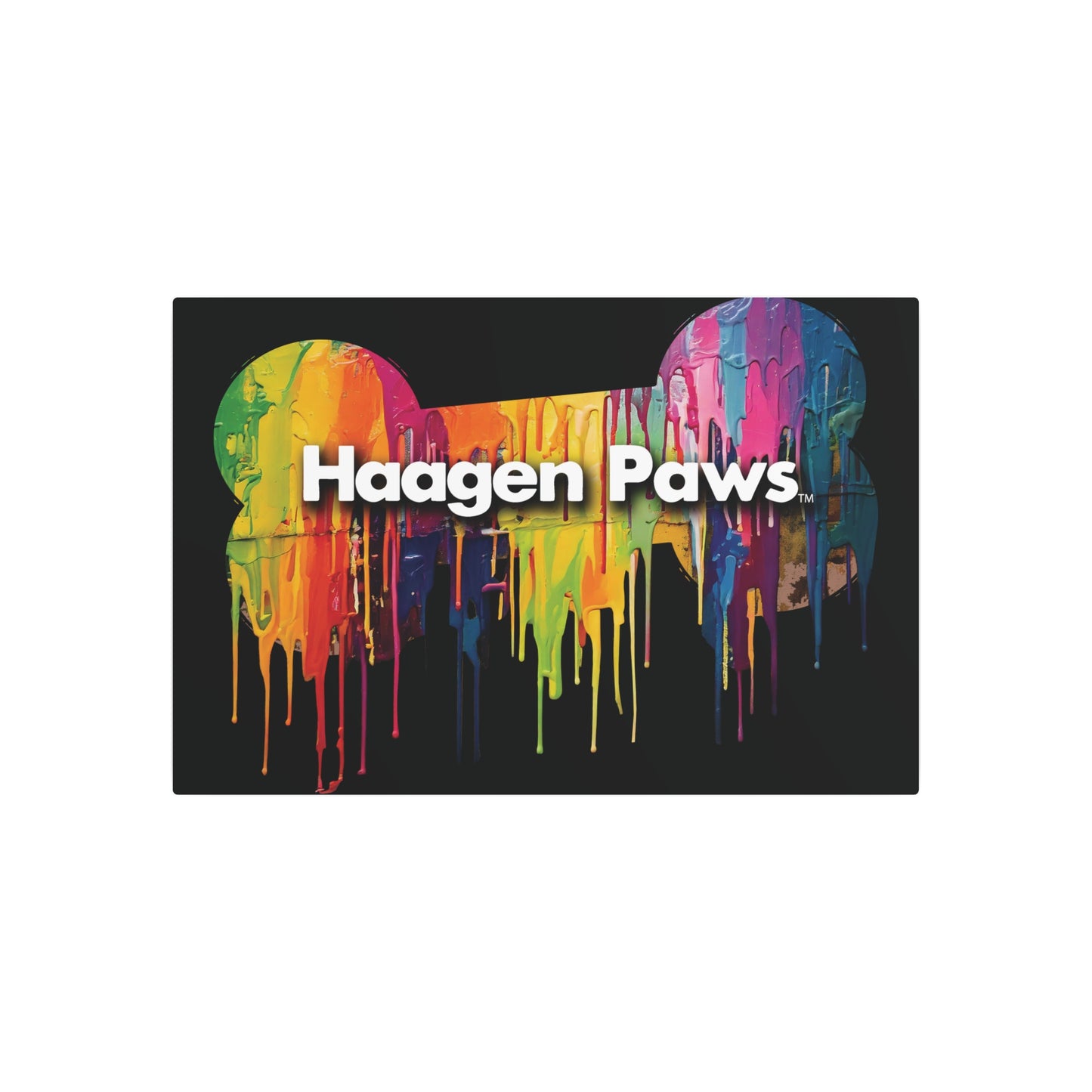 Haagen-Paws Wet Paint Metal Art Sign