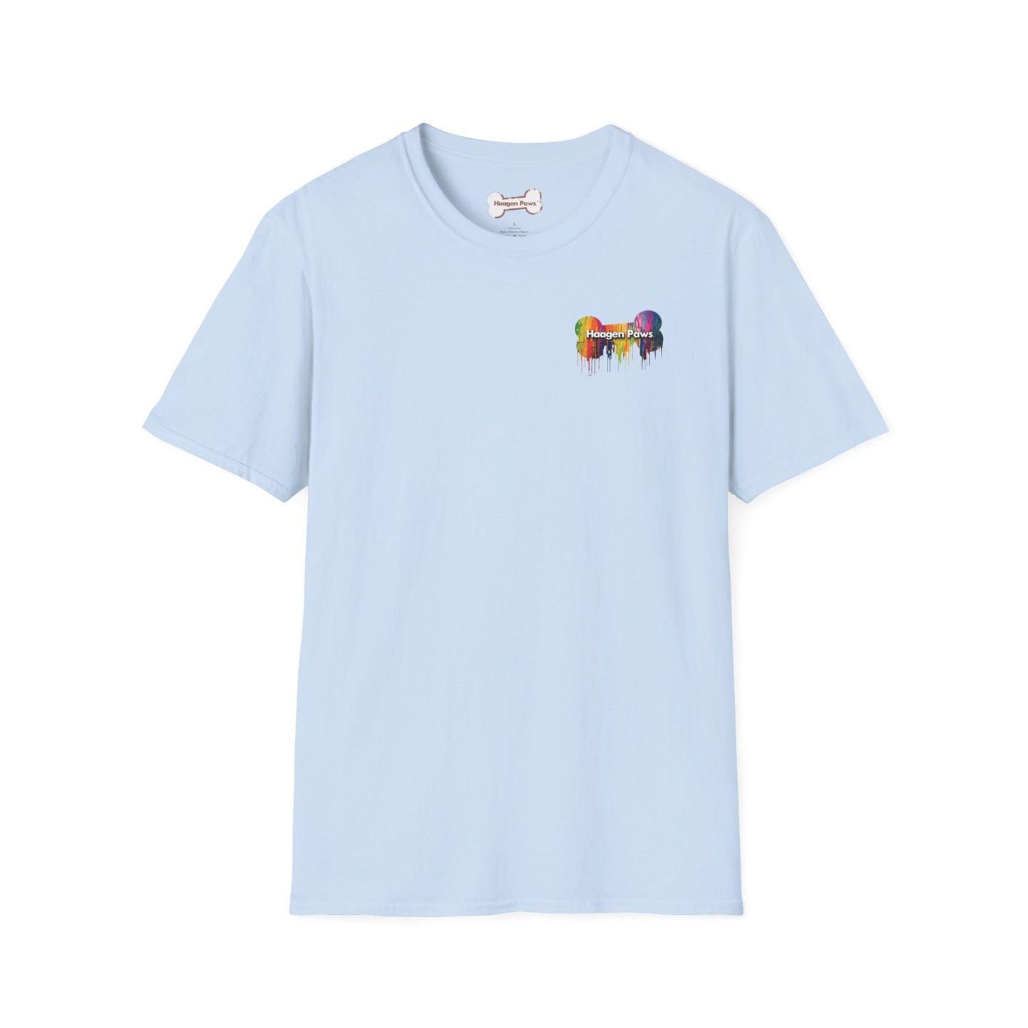 Frenchie Wearing Sunglasses Short Sleeve Haagen-Paws Graffiti T-Shirt