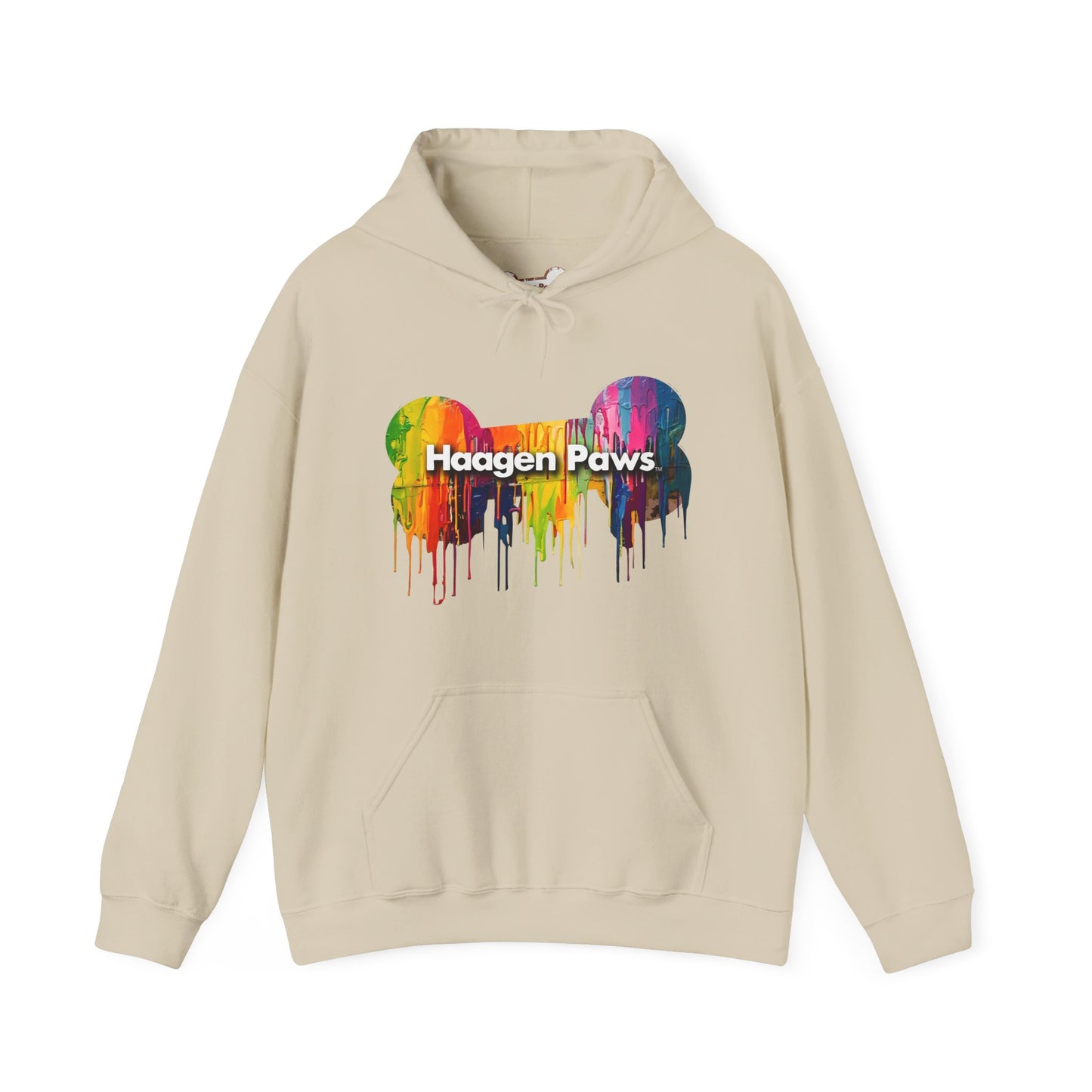 Beagle Wearing Sunglasses Haagen-Paws Graffiti Unisex Heavy Blend™ Hooded Sweatshirt