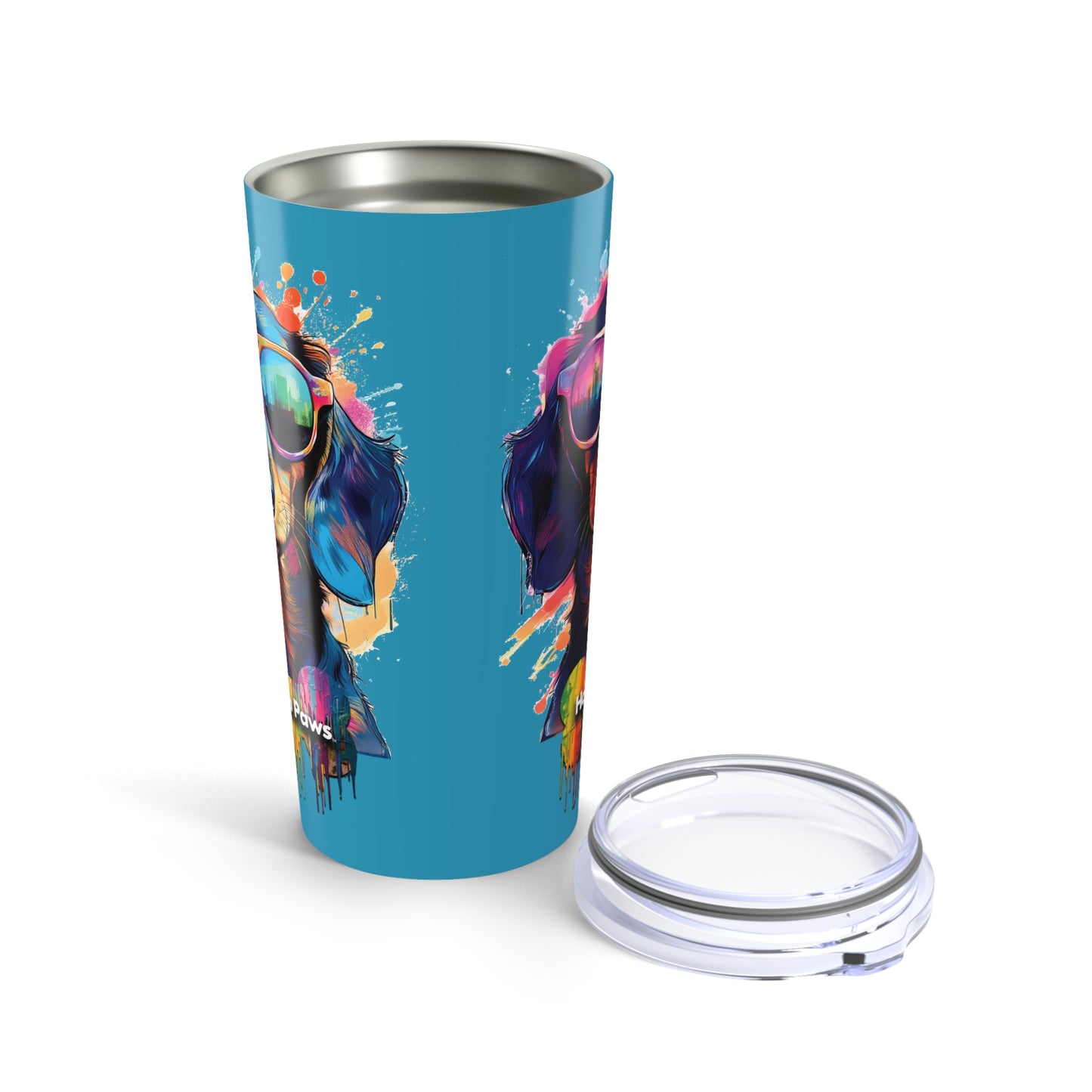 Dachshund Wearing Sunglasses Haagen-Paws Graffiti Tumbler 20oz