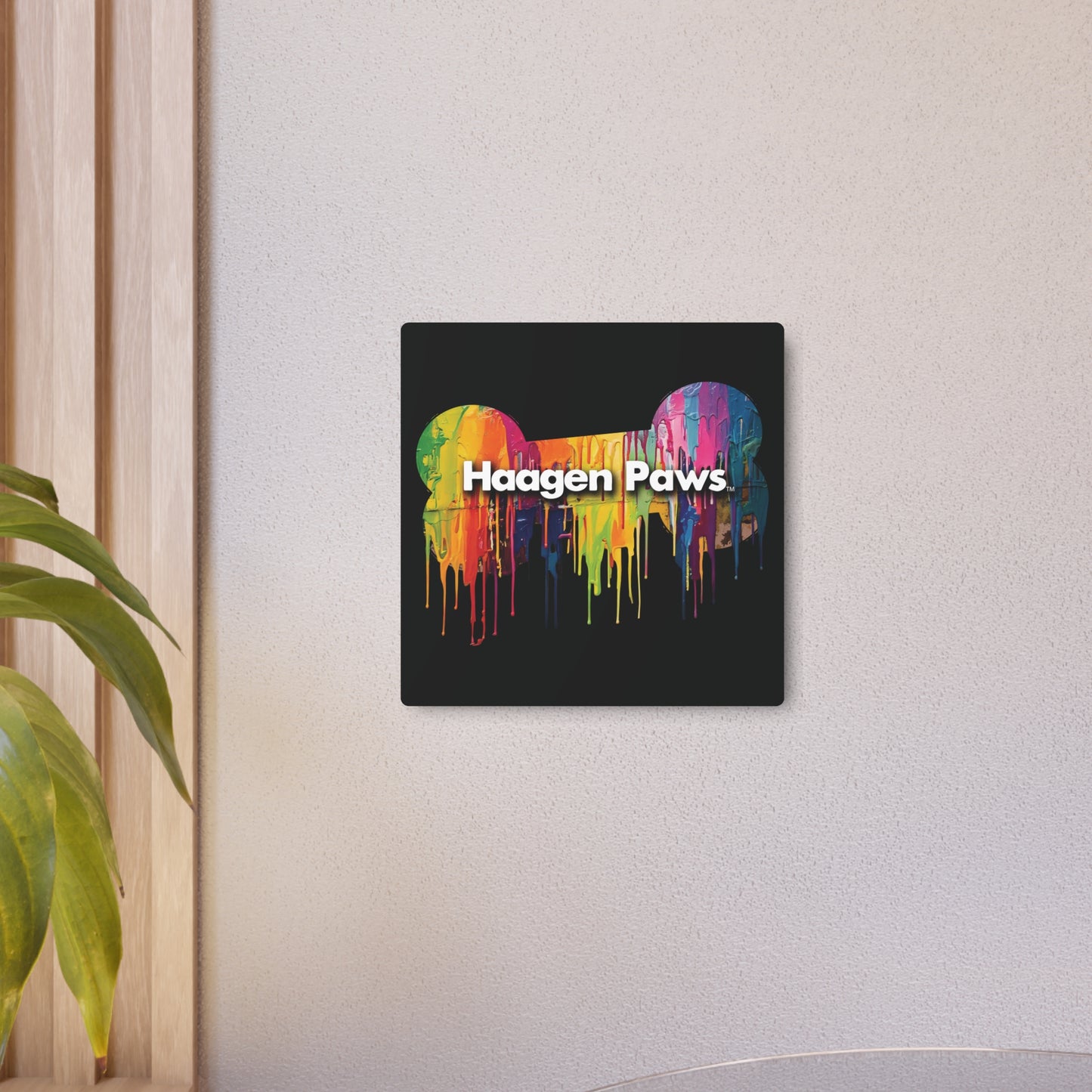 Haagen-Paws Wet Paint Metal Art Sign