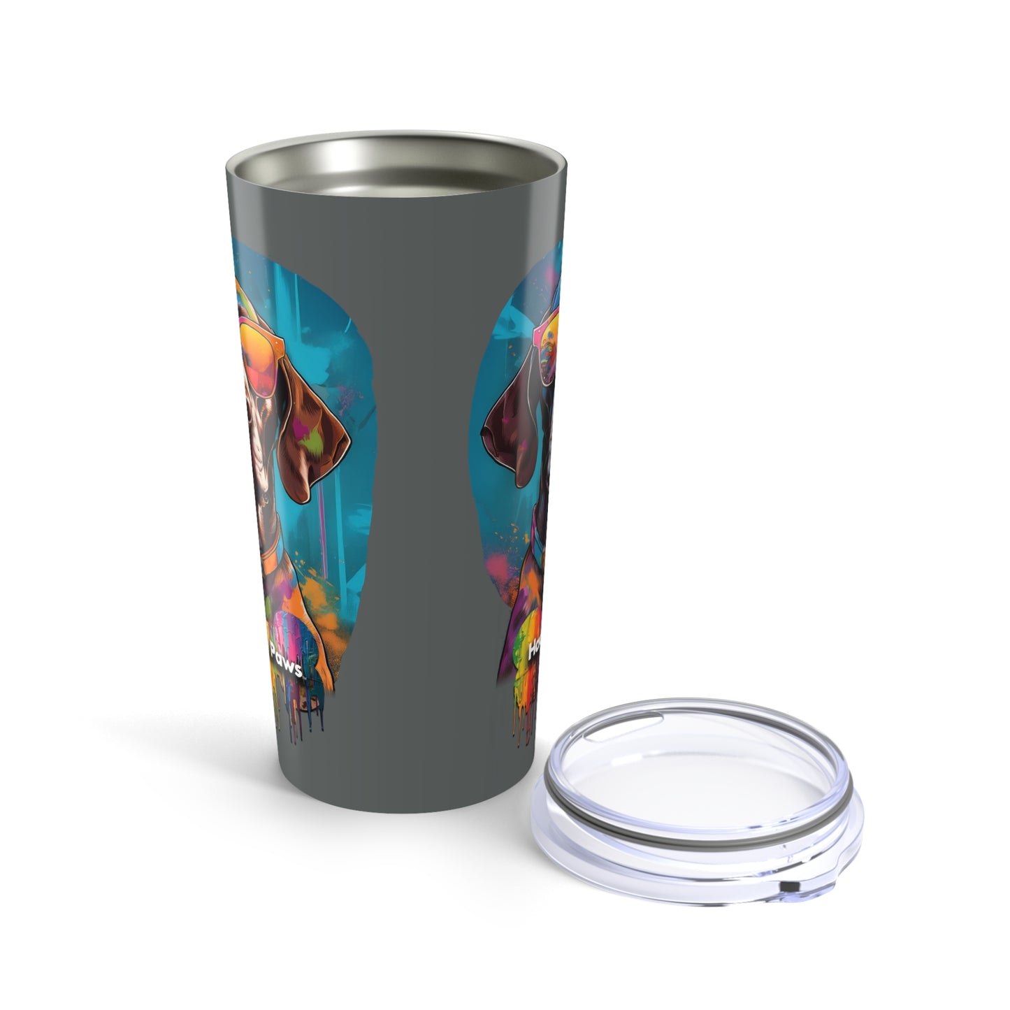 German Shorthaired Pointer Wearing Sunglasses Haagen-Paws Graffiti Tumbler 20oz