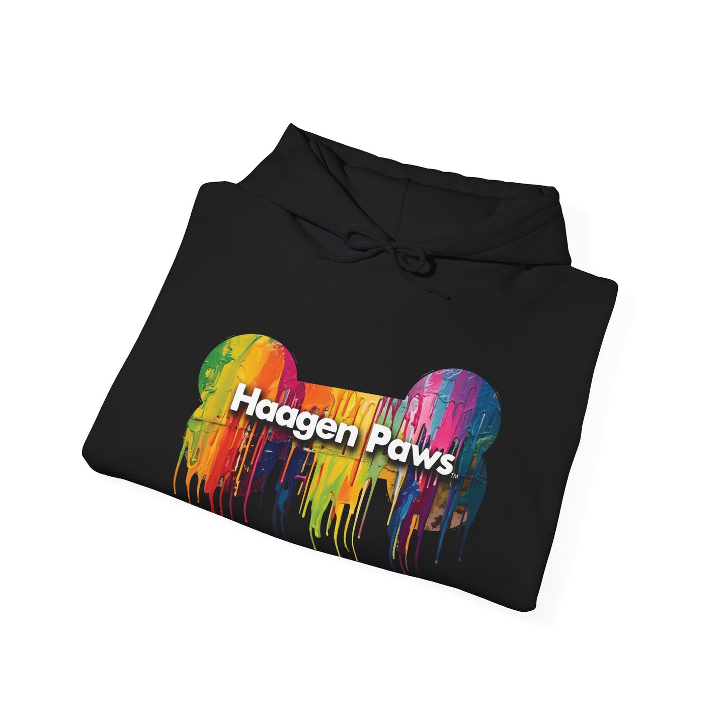 German Shepherd Wearing Sunglasses Haagen-Paws Graffiti Unisex Heavy Blend™ Hooded Sweatshirt
