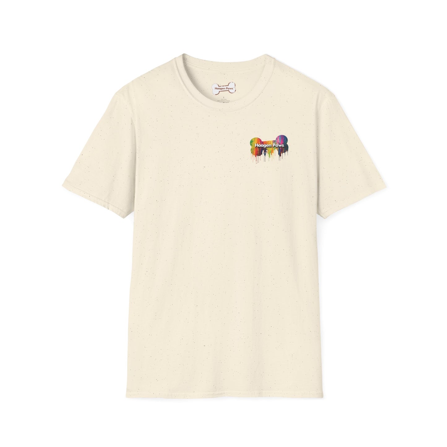Frenchie Wearing Sunglasses Short Sleeve Haagen-Paws Graffiti T-Shirt