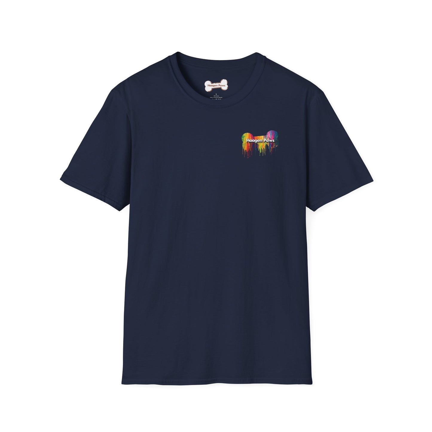 Rottweiler Wearing Sunglasses Short Sleeve Haagen-Paws Graffiti T-Shirt Navy