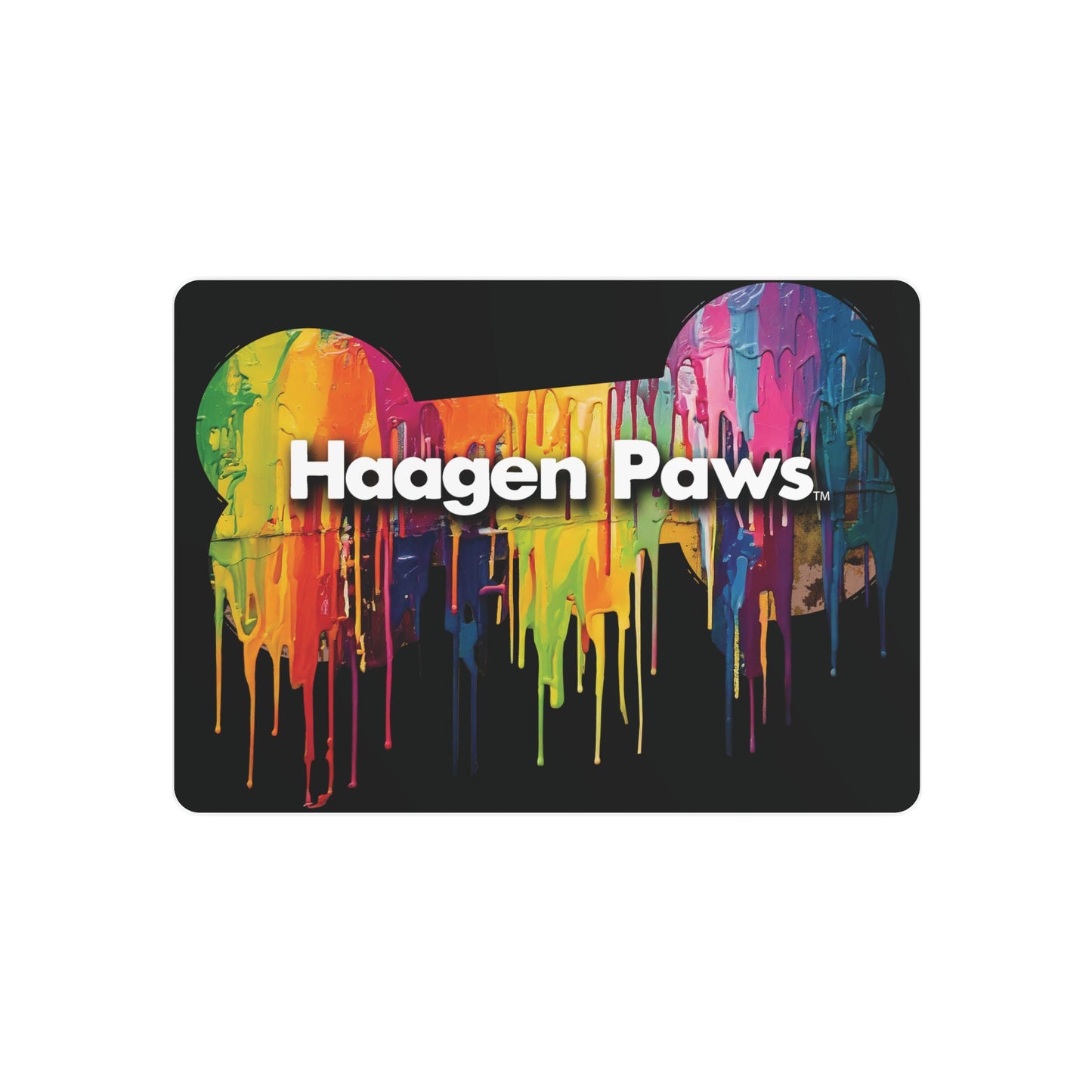 Haagen-Paws Wet Paint Metal Art Sign
