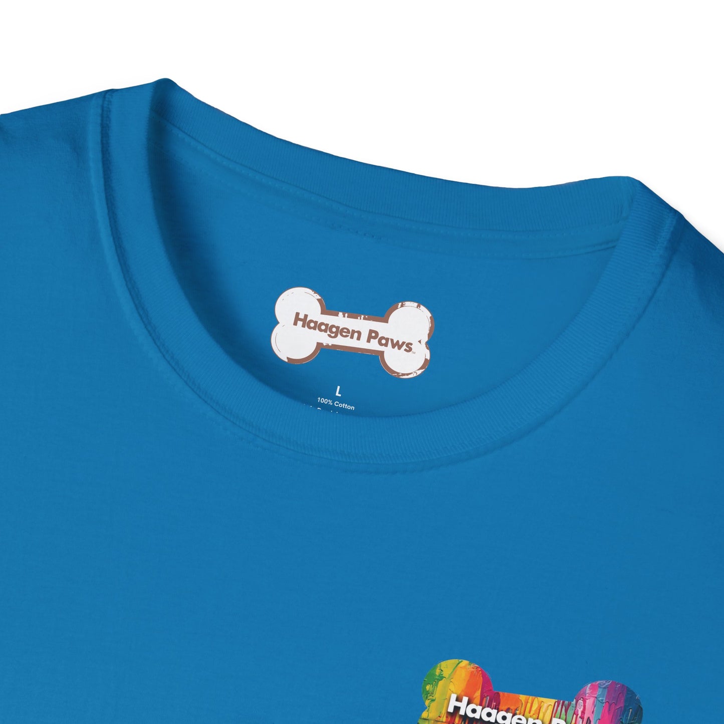 Beagle Wearing Sunglasses Short Sleeve Haagen-Paws Graffiti T-Shirt Sapphire