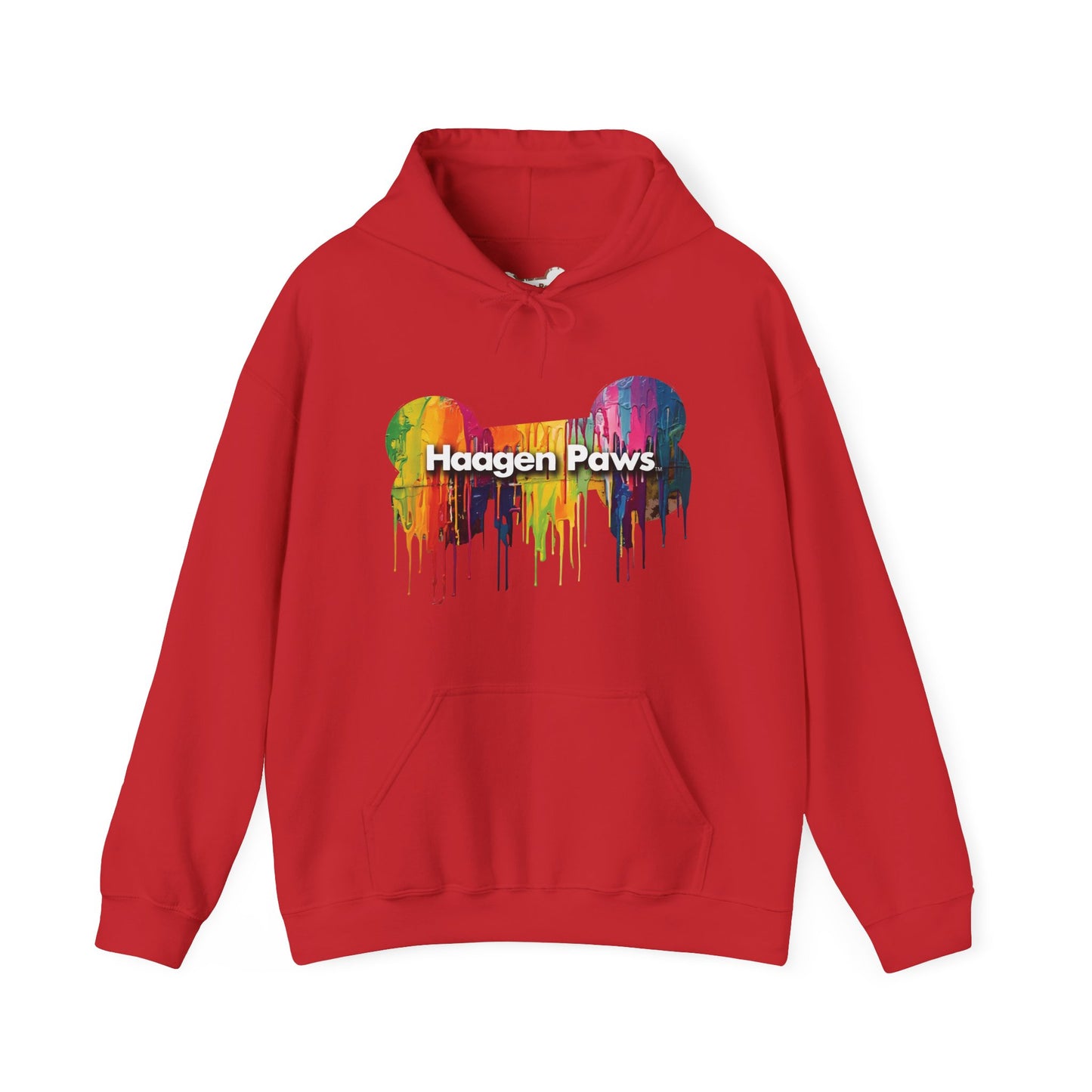 German Shepherd Wearing Sunglasses Haagen-Paws Graffiti Unisex Heavy Blend™ Hooded Sweatshirt