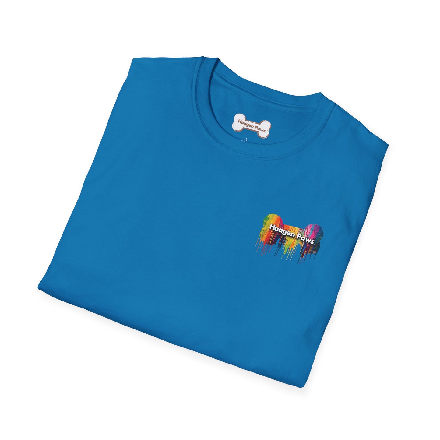 Beagle Wearing Sunglasses Short Sleeve Haagen-Paws Graffiti T-Shirt Sapphire