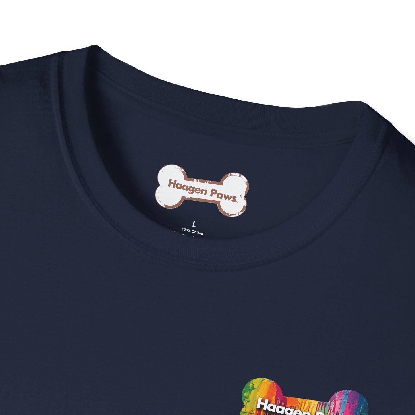 Rottweiler Wearing Sunglasses Short Sleeve Haagen-Paws Graffiti T-Shirt Navy