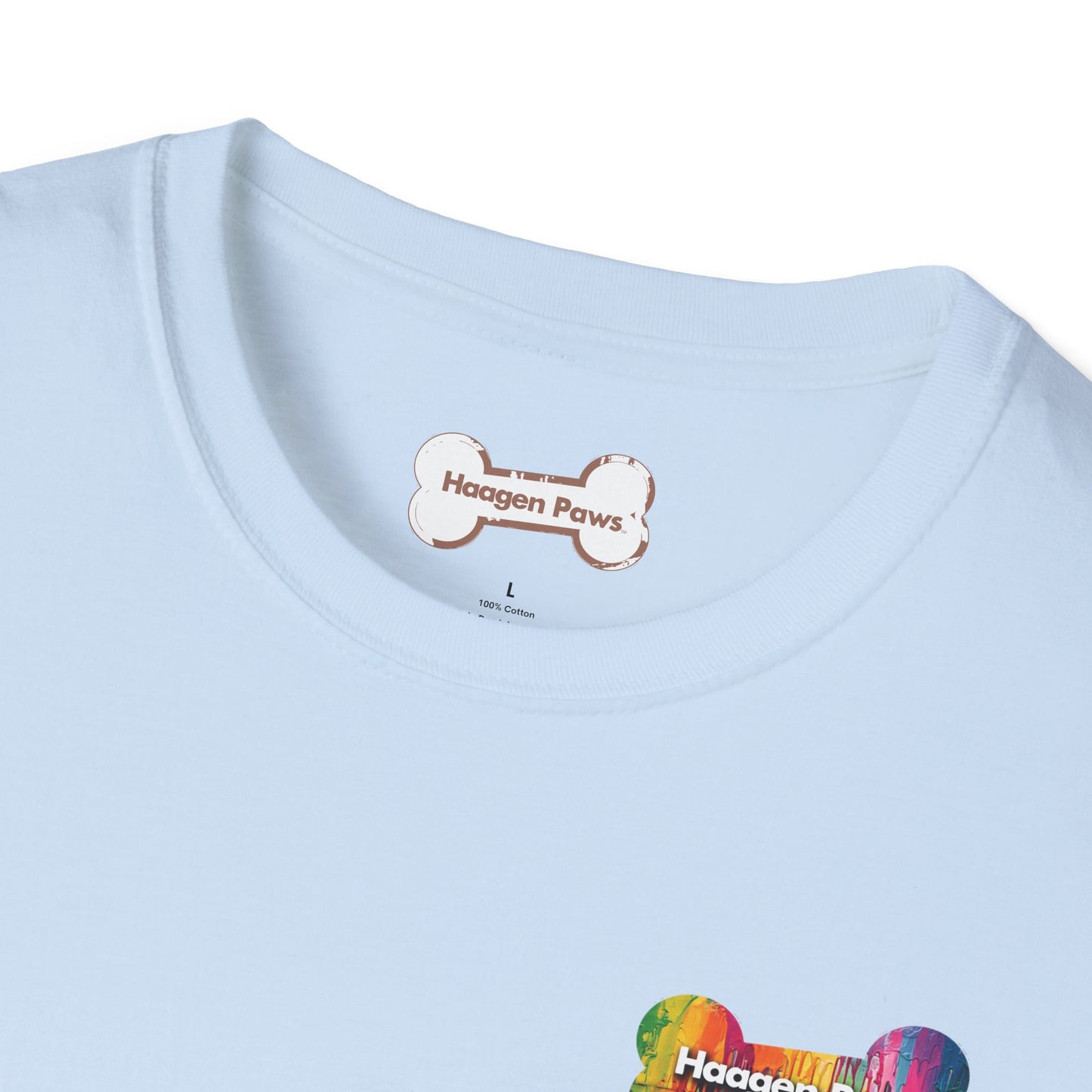 Frenchie Wearing Sunglasses Short Sleeve Haagen-Paws Graffiti T-Shirt