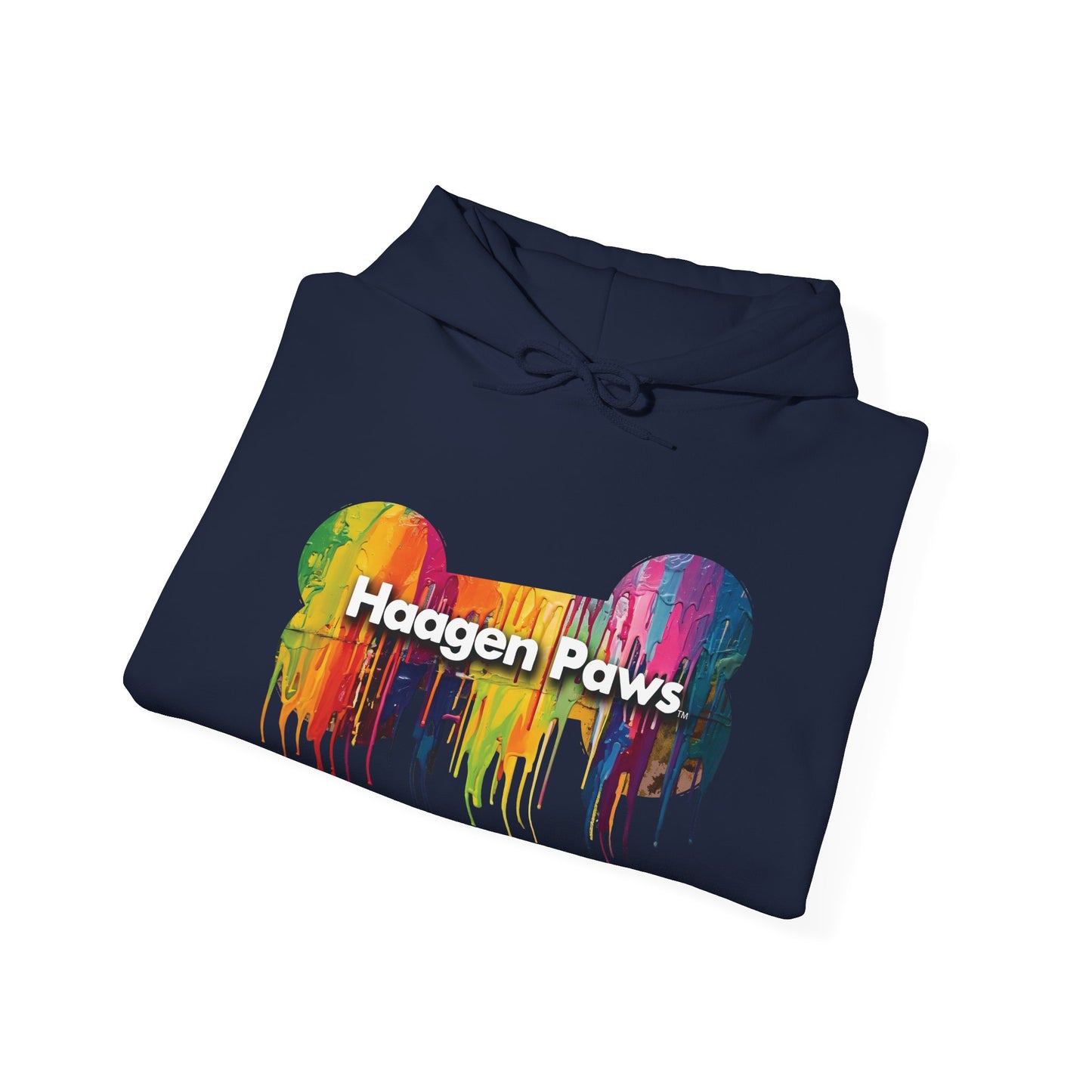 Poodle Wearing Sunglasses Haagen-Paws Graffiti Unisex Heavy Blend™ Hooded Sweatshirt