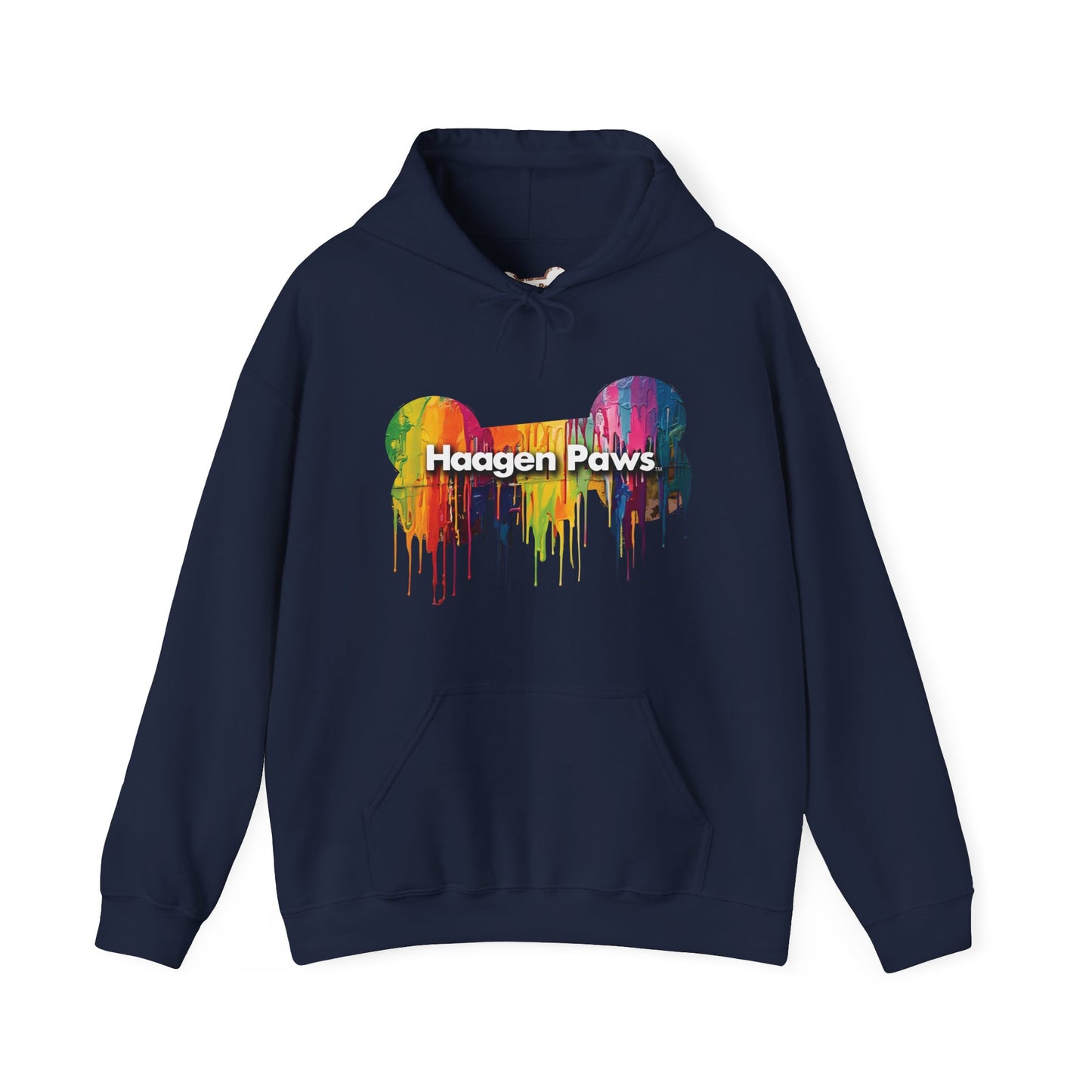 Rottweiler Wearing Sunglasses Haagen-Paws Graffiti Unisex Heavy Blend™ Hooded Sweatshirt