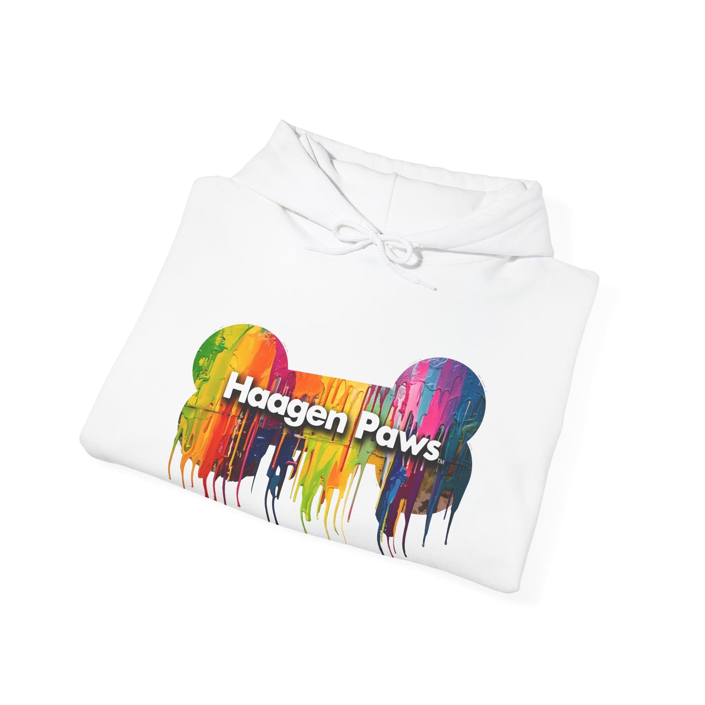 Beagle Wearing Sunglasses Haagen-Paws Graffiti Unisex Heavy Blend™ Hooded Sweatshirt