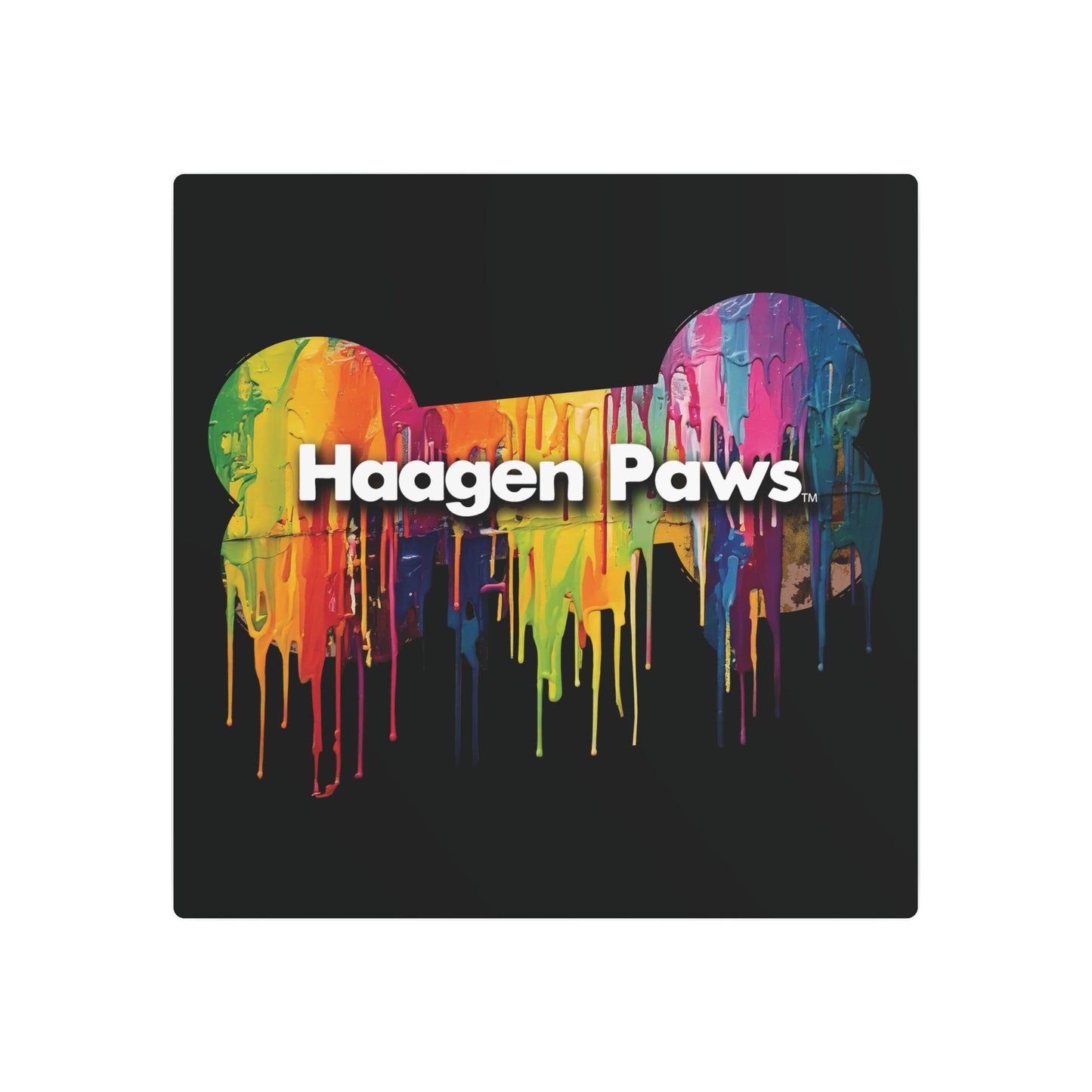 Haagen-Paws Wet Paint Metal Art Sign