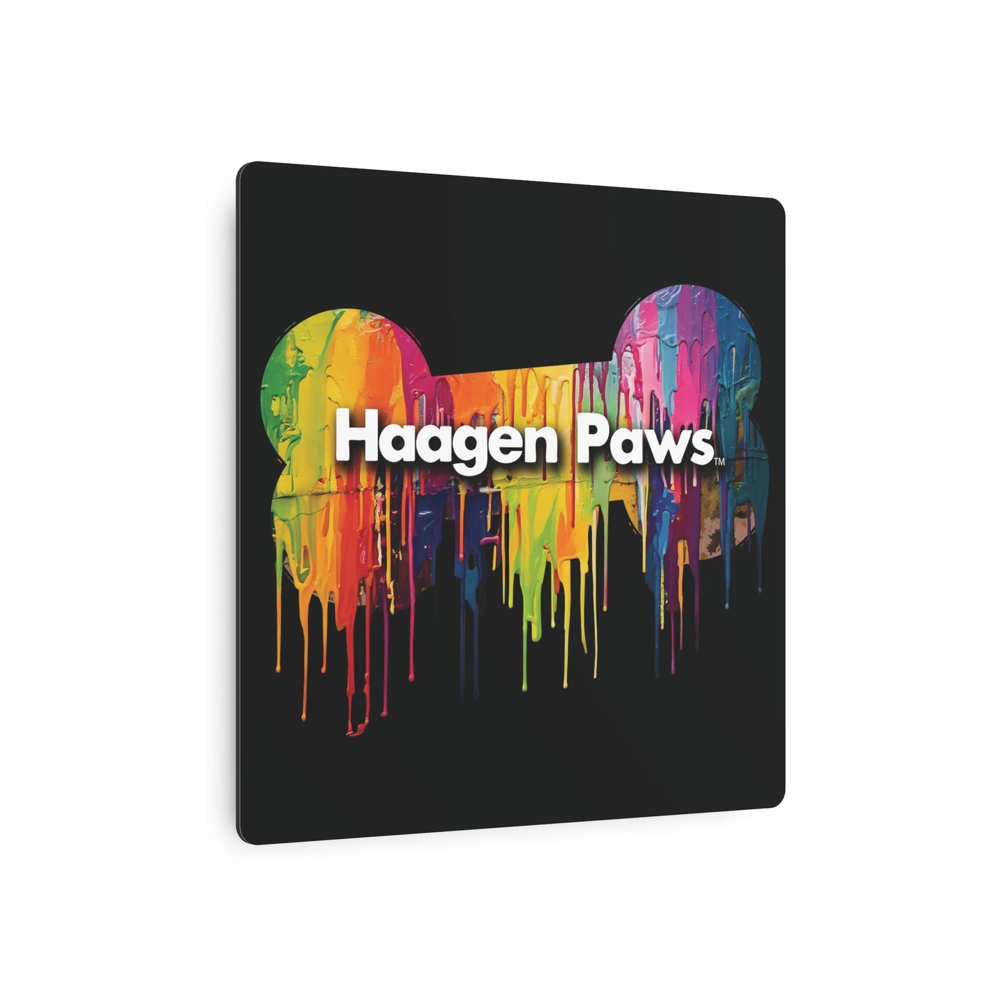 Haagen-Paws Wet Paint Metal Art Sign