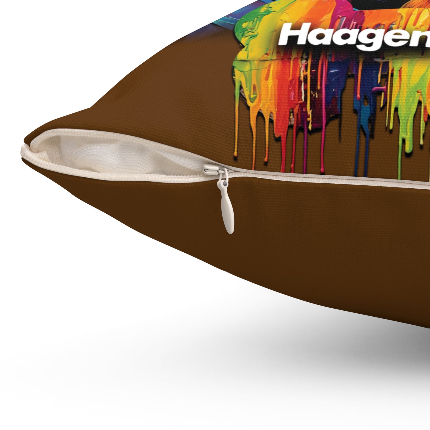Rottweiler Wearing Sunglasses Haagen-Paws Graffiti Spun Polyester Square Pillow