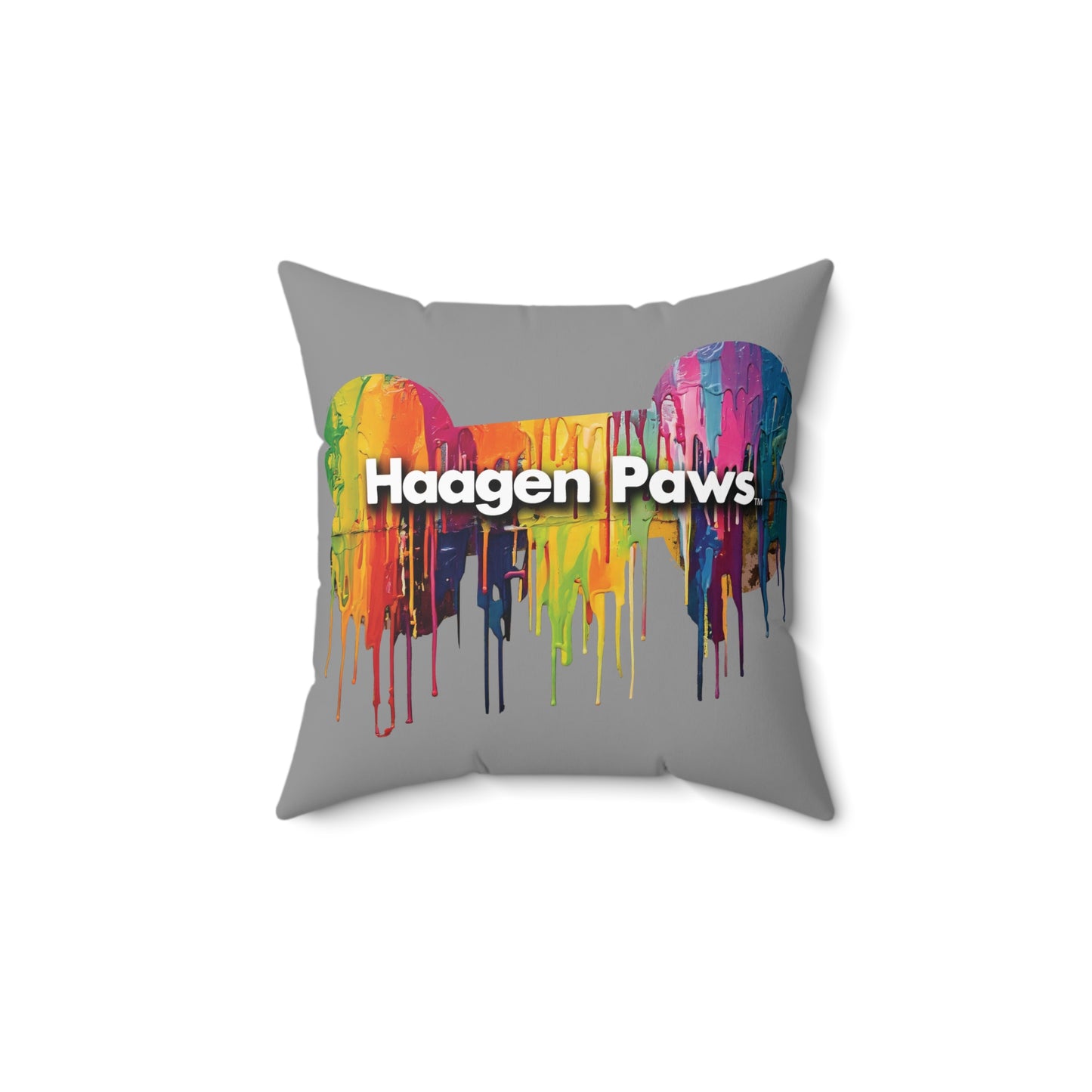 Poodle Wearing Sunglasses Haagen-Paws Graffiti Spun Polyester Square Pillow