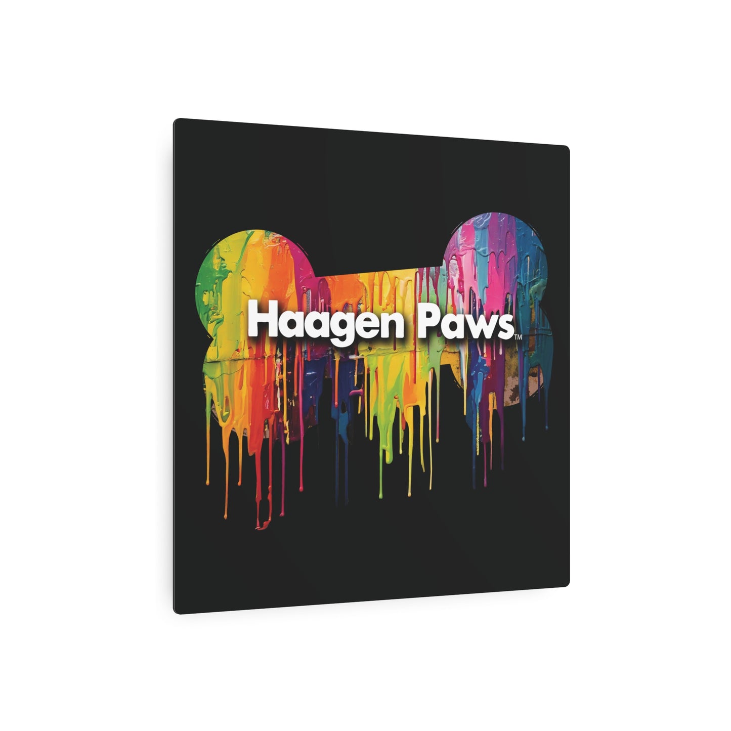 Haagen-Paws Wet Paint Metal Art Sign