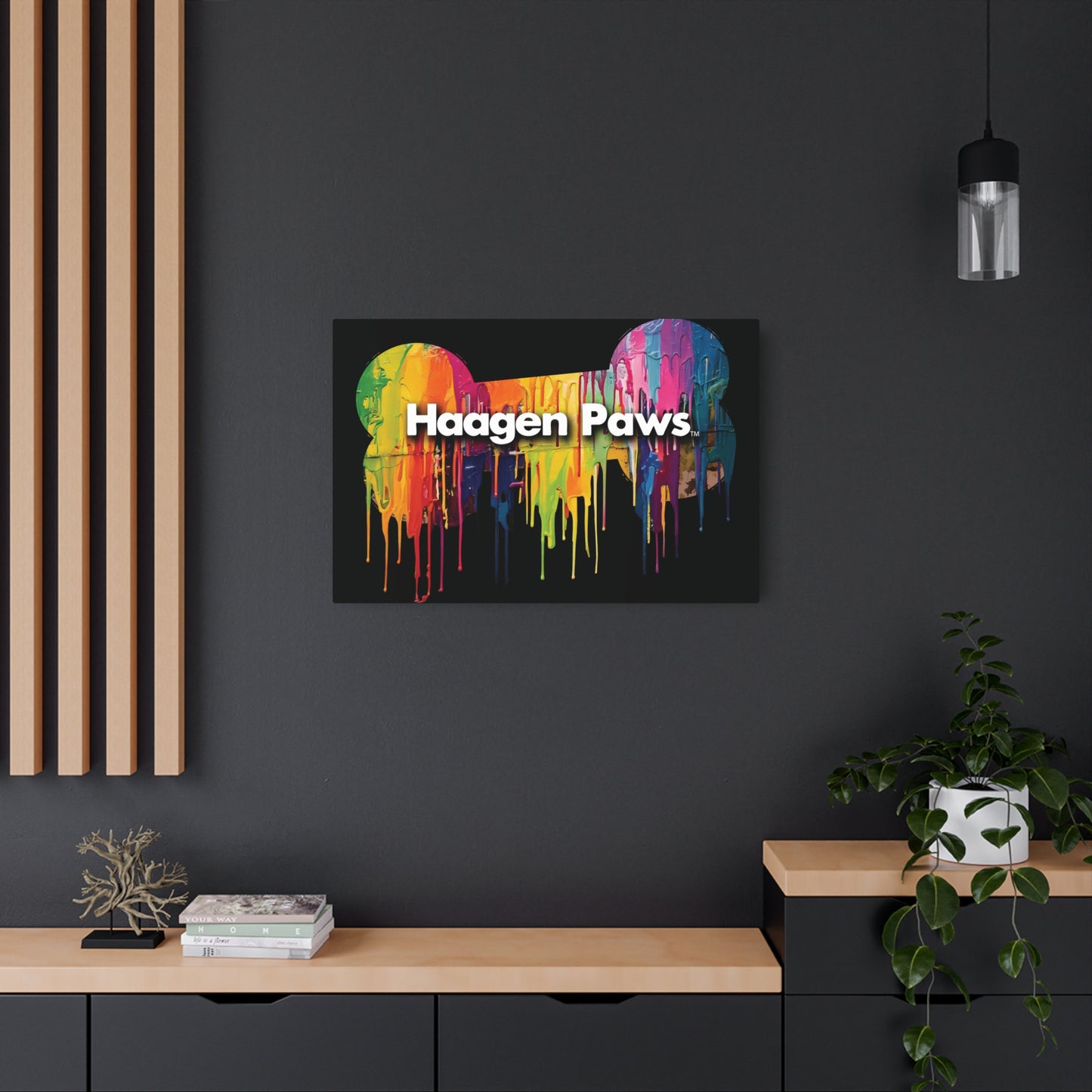 Haagen-Paws Wet Paint Metal Art Sign