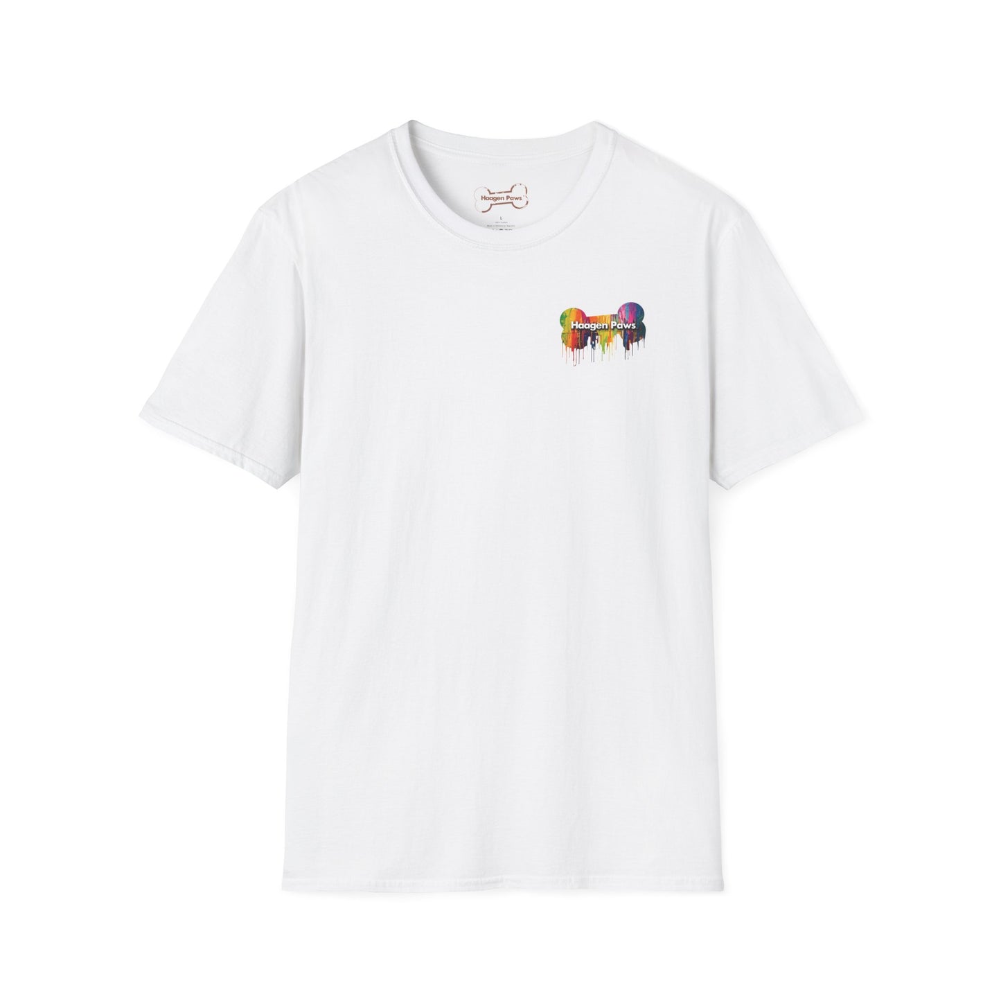 Black Short Sleeve Haagen-Paws Wet Paint T-Shirt