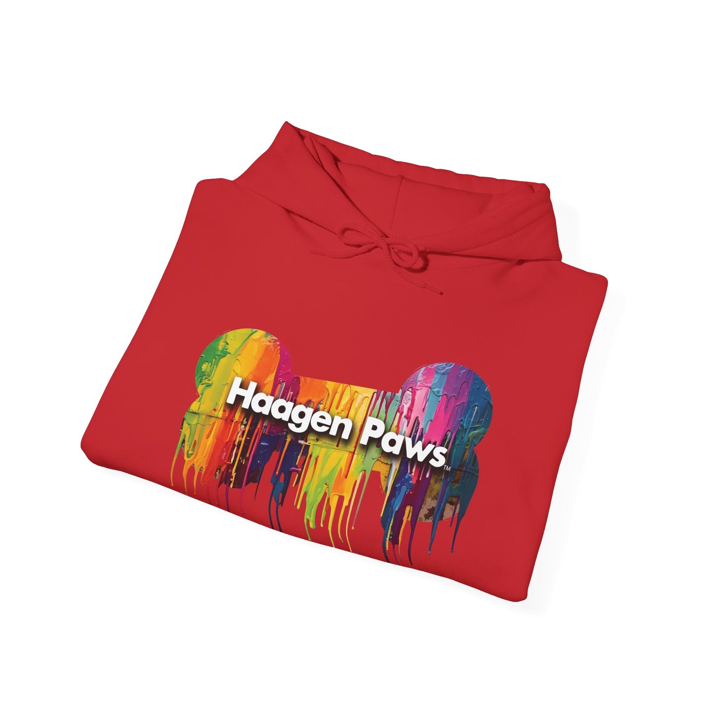 German Shepherd Wearing Sunglasses Haagen-Paws Graffiti Unisex Heavy Blend™ Hooded Sweatshirt