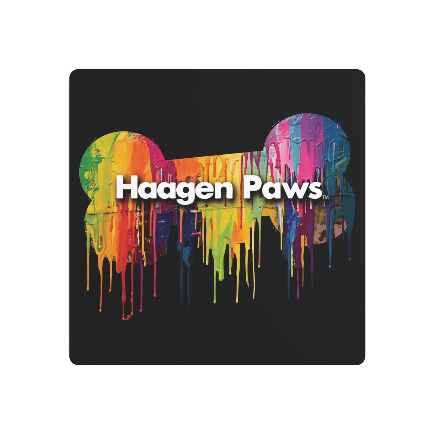 Haagen-Paws Wet Paint Metal Art Sign