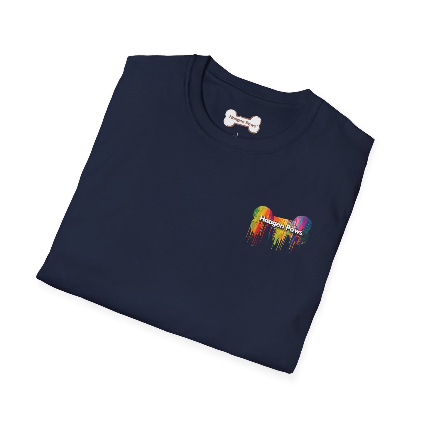 Rottweiler Wearing Sunglasses Short Sleeve Haagen-Paws Graffiti T-Shirt Navy
