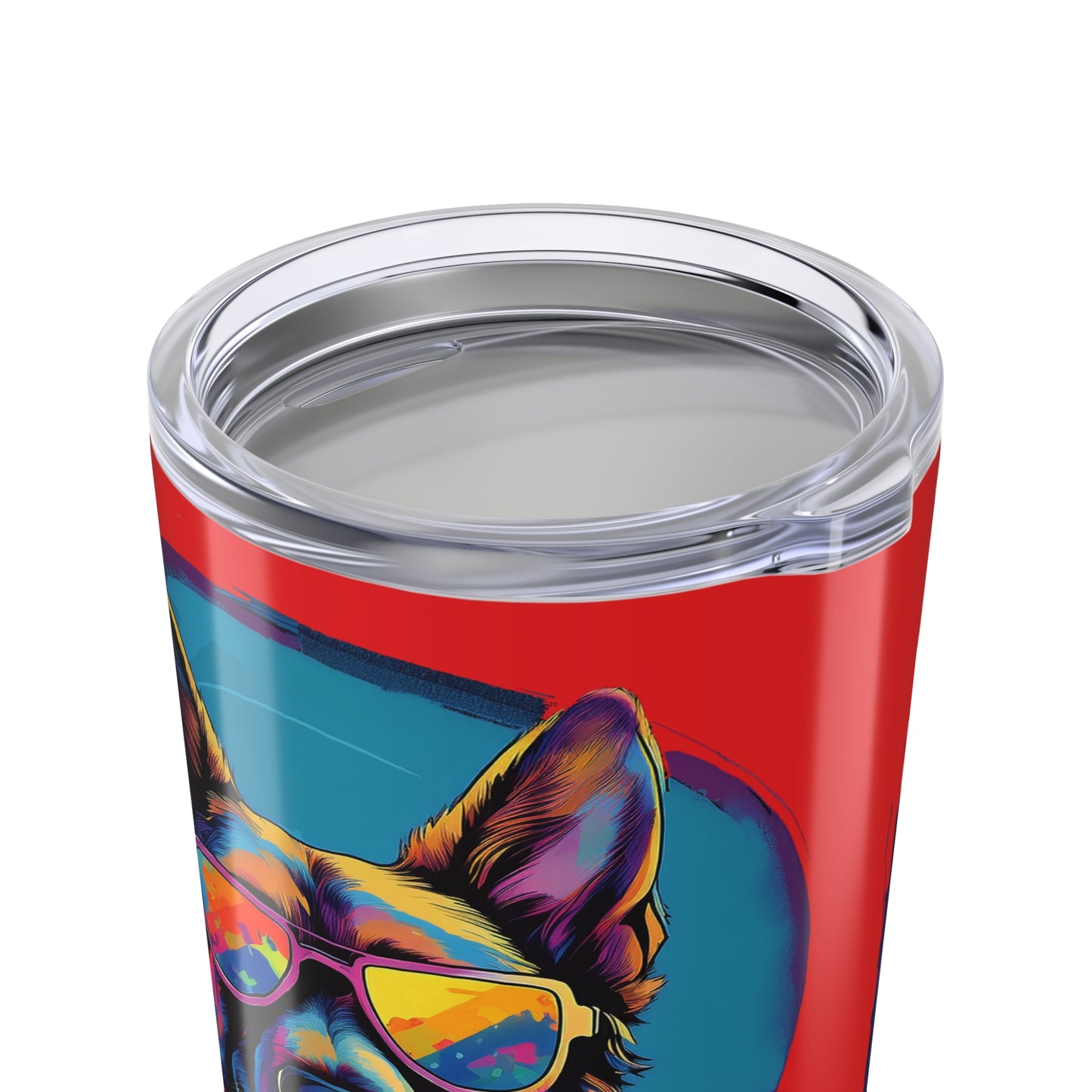 German Shepherd Wearing Sunglasses Haagen-Paws Graffiti Tumbler 20oz