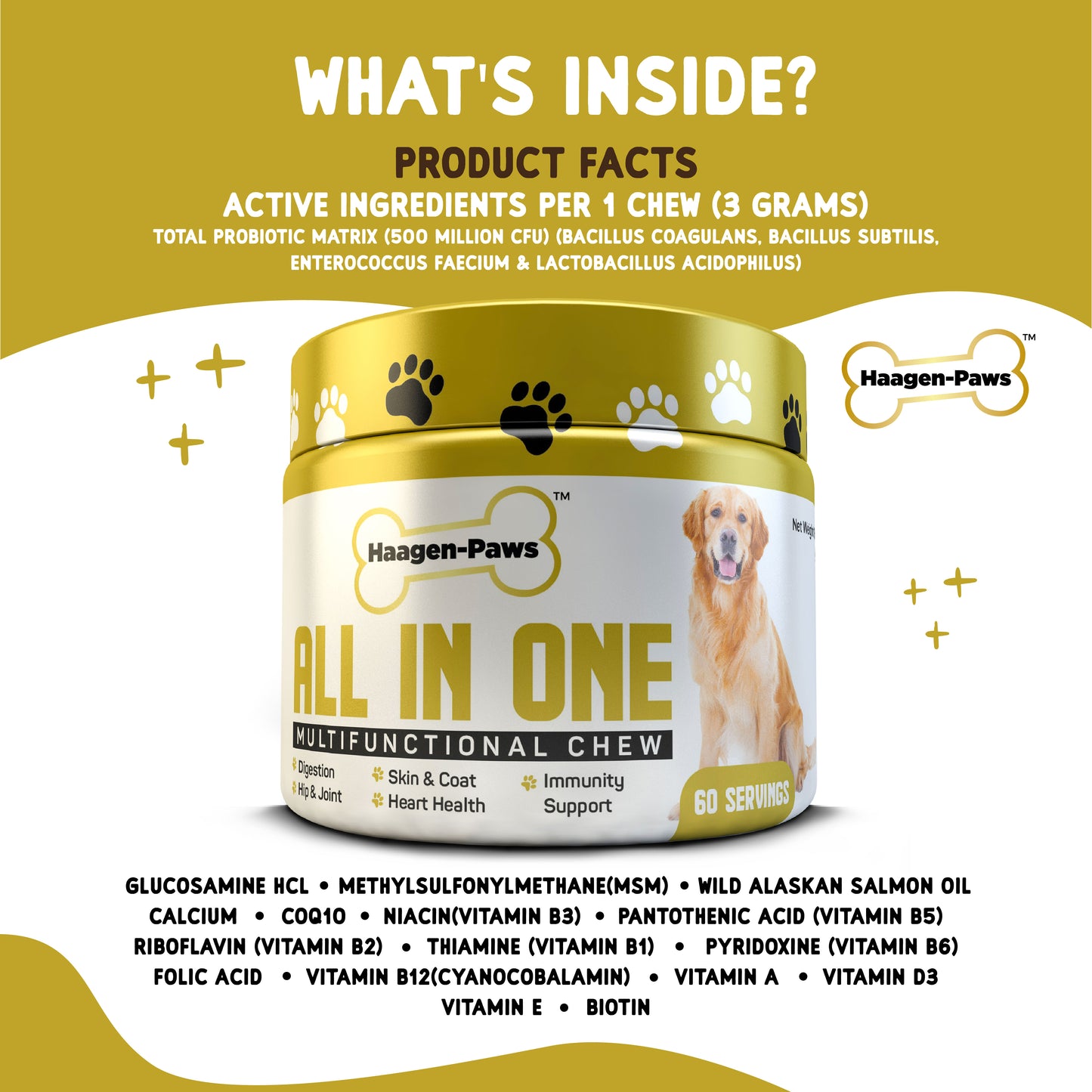 Haagen-Paws All-In-One Multivitamin Chewable Supplement