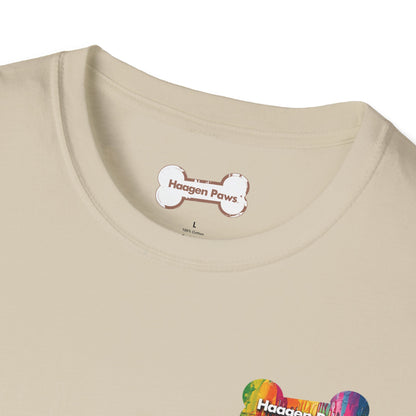Black Short Sleeve Haagen-Paws Wet Paint T-Shirt