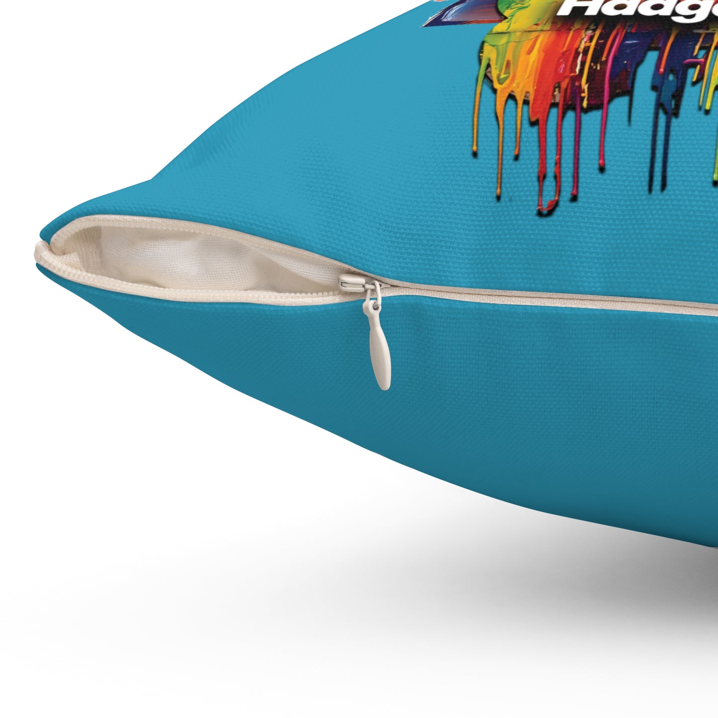 Dachshund Wearing Sunglasses Haagen-Paws Graffiti Spun Polyester Square Pillow