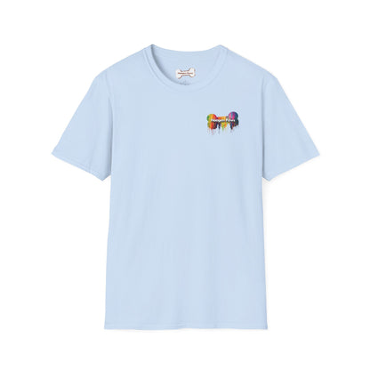 Frenchie Wearing Sunglasses Short Sleeve Haagen-Paws Graffiti T-Shirt