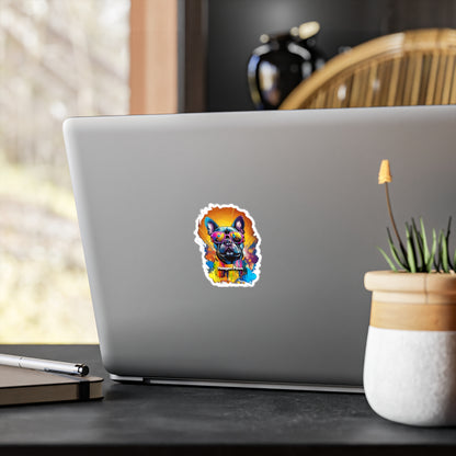Frenchie Wearing Sunglasses Haagen-Paws Graffiti Vinyl Decals