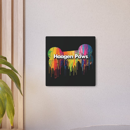 Haagen-Paws Wet Paint Metal Art Sign