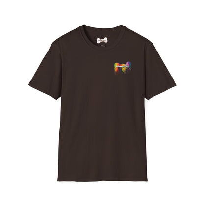 Black Short Sleeve Haagen-Paws Wet Paint T-Shirt