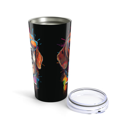 Beagle Wearing Sunglasses Haagen-Paws Graffiti Tumbler 20oz