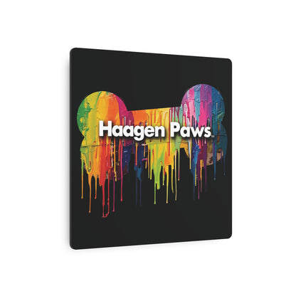 Haagen-Paws Wet Paint Metal Art Sign